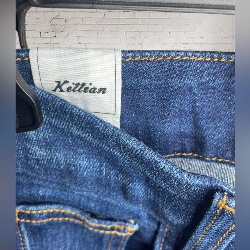 Frank & Eileen Dark Blue Flare Ankle Killian Style Jeans - Picture 7 of 12
